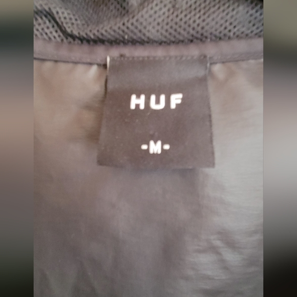 Huf Streetwear Half Zip Pullover Hooded Raincoat - Picture 6 of 8